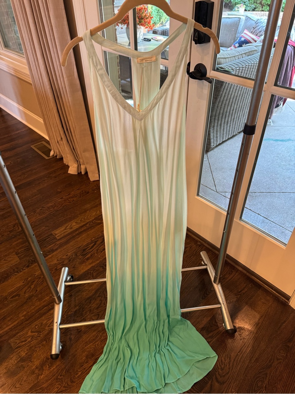 lovestitch Ombre Maxi Dress in Mint to Teal